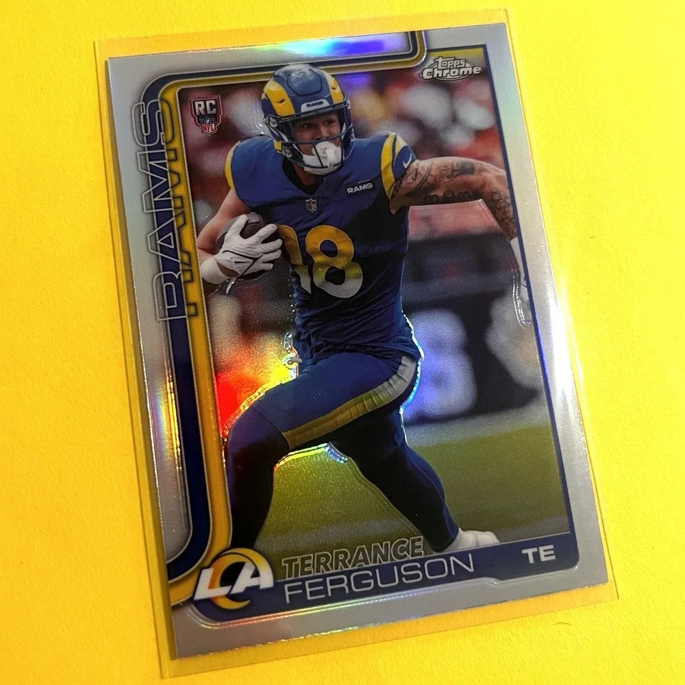 2025 Topps Chrome NFL Football Terrance Ferguson RC‎ #335 Refractor Rams